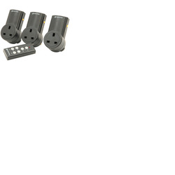 Mercury Set Of 3 Remote Control Socket Adaptors