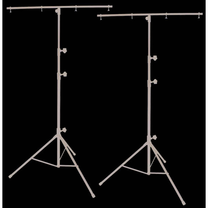 2 x Lighting Stands with T-Bar for DJ, Stage or Photography Lights Height 2. 7M