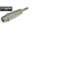 XLR Female to 1/4" 6. 35mm Jack Plug Adapter - Stereo Plug TRS