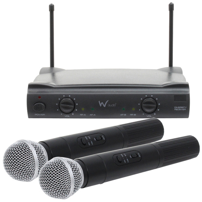Twin Handheld VHF Radio Microphone System (173. 8Mhz/175. 0Mhz)