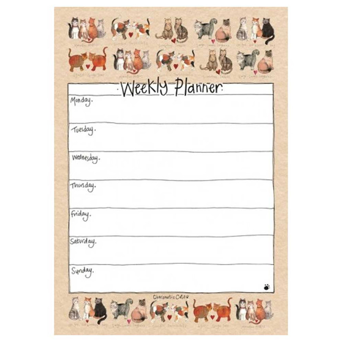Alex Clarks Charismatic Cats Weekly Planner