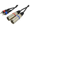 Dual Phono RCA To Dual XLR Male