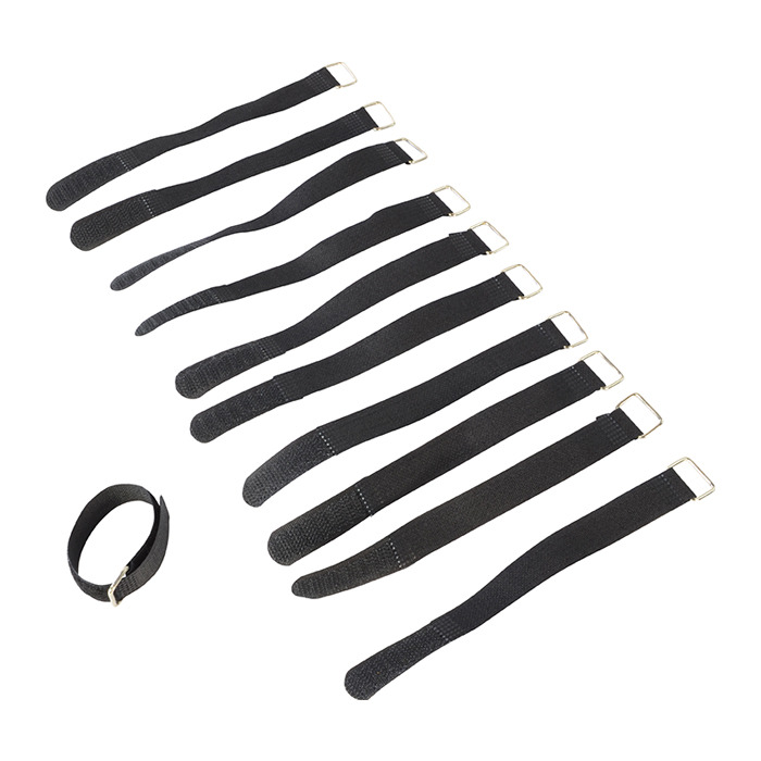 Reusable Cable Ties With Hook & Loop Fastening 16 x 100mm Pack of 10