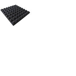 Foam Acoustic Tile Black Pyramid Style