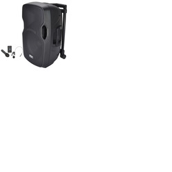 12" Portable PA Speaker Battery Powered with Radio Mic and Bluetooth