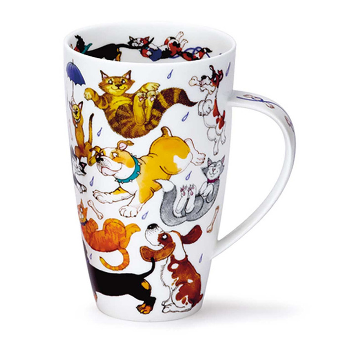 Dunoon Mugs Raining Cats and Dogs Henley Mug
