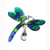 Wild Things Fantasy Glass Dragonfly Suncatcher Peacock