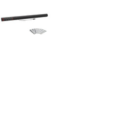 Electric Confetti Cannon 80cm White/Silver