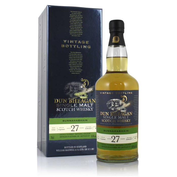 Bunnahabhain 1989 27YO Dun Bheagan 43. 4%