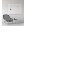 AIR Frameless Whiteboard 1990 x 1190mm WHITE LINED
