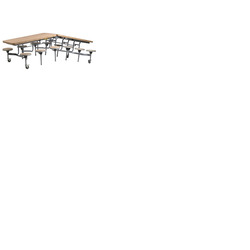 12 Seat Primo Rectangular Mobile Folding Table
