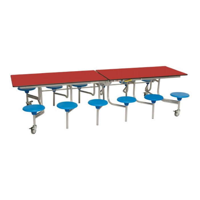 12 Seat Rectangular Mobile Folding Table