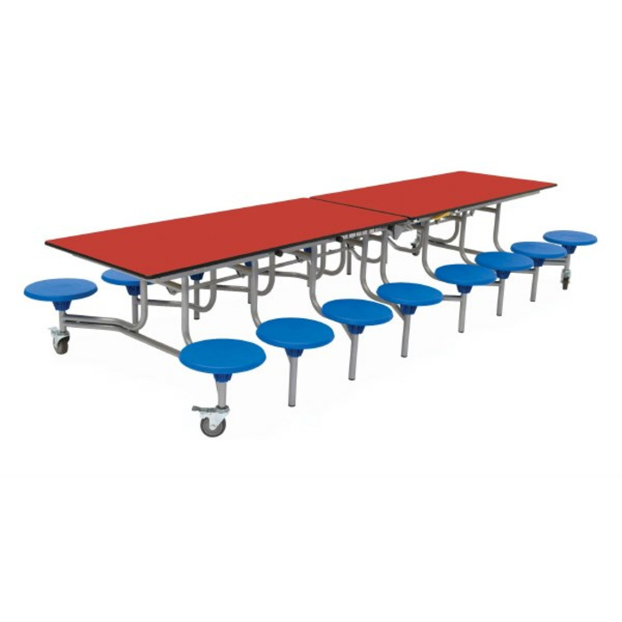 16 Seat Rectangular Mobile Folding Table