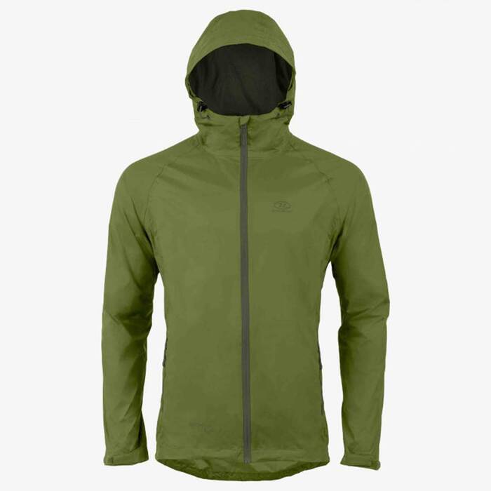 Highlander Stow & Go Waterproof Jacket-Olive-L