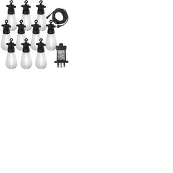Festoon Lights with 10 Pear Shape Warm