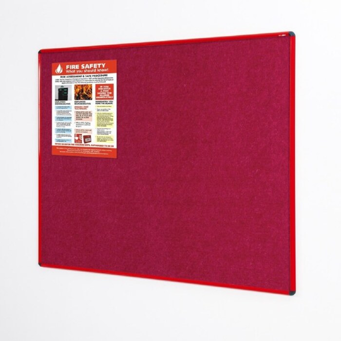 Shield Resist-a-Flame Coloured Frame Eco-Colour Noticeboard