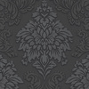 Lizzy London Baroque Damask Wallpaper Charcoal AS Creation 36898-4