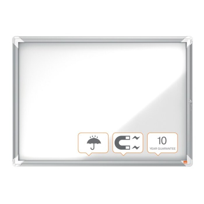 Nobo 1902579 Premium Plus Outdoor Lockable Whiteboard