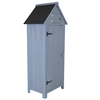 FSC® 100% Certified Slim Tall Garden Storage Shed Grey