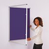 ColourPlus Tamperproof Noticeboard 1200x1200mm Purple