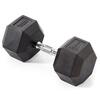 York Fitness 22. 5kg Rubber Hex Dumbbell