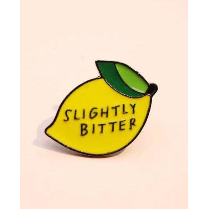 Slightly Bitter Pin Badge