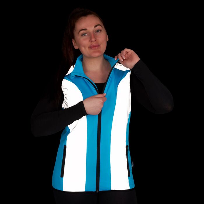 BTR Womens Reflective High Visibility Running & Cycling Vest, Gilet.