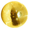 Professional Gold Coloured Mirror Ball - 30cm (12")