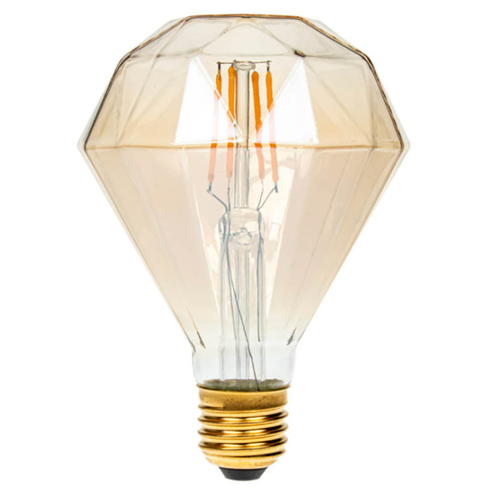 Dimmable LED Diamond Gold Filament Lamp 4W ES