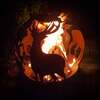Garden Fire Ball 50cm Stag Design with Rust Finish
