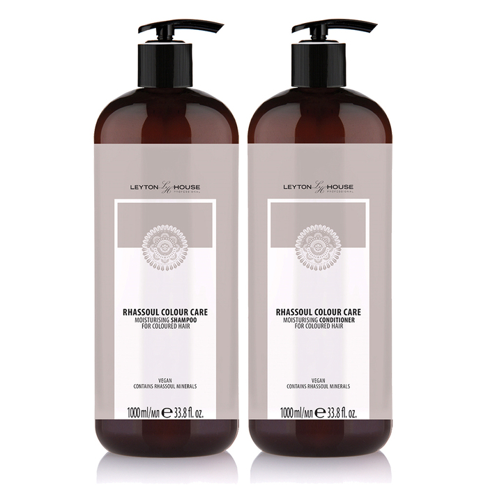 Leyton House Rhassoul Colour Care Moisturising Litre Duo