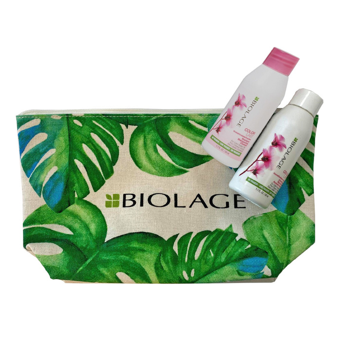 Biolage Colorlast Mini Travel and Treat Pouch (Shampoo, Conditioner 50ml, Deep Treatment 100ml)