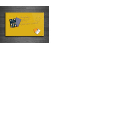 Casca Magnetic Glass Writing Board 1000 x 800mm, Yellow Yuzu