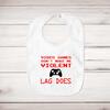 Video Games Don't Make Me Violent Baby Bib