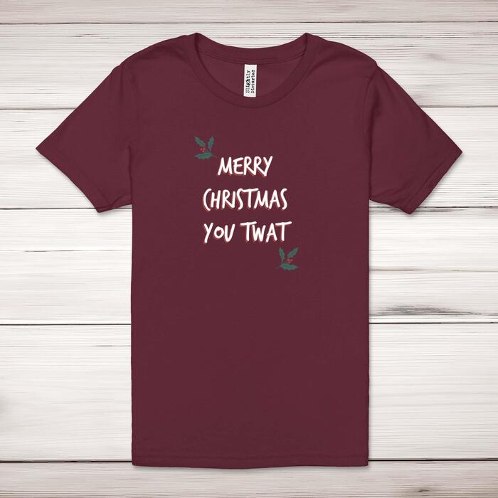 Merry Christmas You Twat Adult T