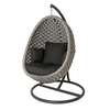 Alexander Rose Cordial Luxe Light Grey Lucy Chair with Cantilever Frame, Grafito