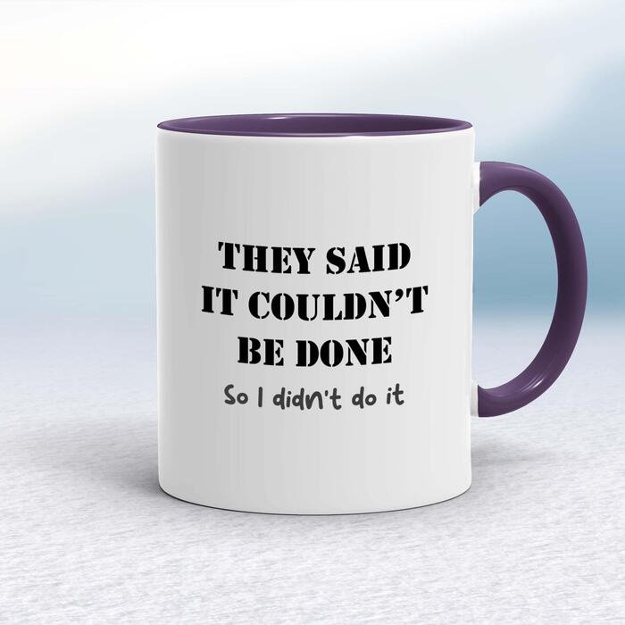 They Said It Couldn't Be Done Mug