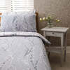 100% Cotton Grey & White Extra Large Single Duvet Cover Set