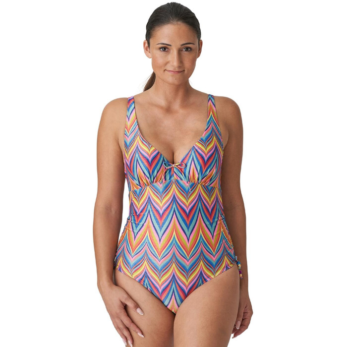Prima Donna Swim Kea Plunge Swimsuit - Rainbow Paradise - 34E