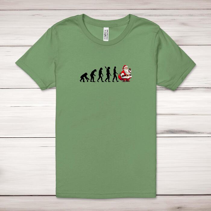 Evolution Of Christmas Adult T-Shirt