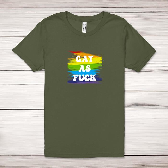 Gay As Fuck Adult T-Shirt