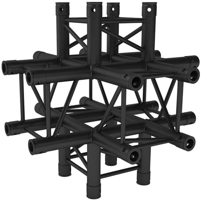 Contestage Quatro290 Truss 6 Way Cross - Black