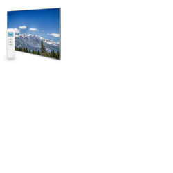 995x1195 Mountain Tops Picture Nexus Wi-Fi Infrared Heating Panel 1200W - Electric Wall Panel Heater