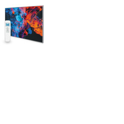 995x1195 Dancing Smoke Picture Nexus Wi-Fi Infrared Heating Panel 1200W - Electric Wall Panel Heater