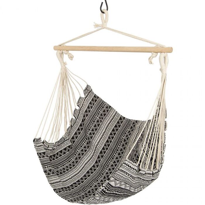 Royokamp Brazilian Armchair Etno Hammock - Black/White