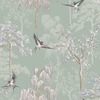 Japanese Garden Wallpaper Sage Green World of Wallpaper 946102