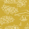 Travelogue Collection Limoneto Wallpaper Mustard Yellow Mini Moderns MMTLG04MU