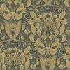 Hjarterum Berit Arts and Crafts Inspired Wallpaper Dark Green Galerie 83125