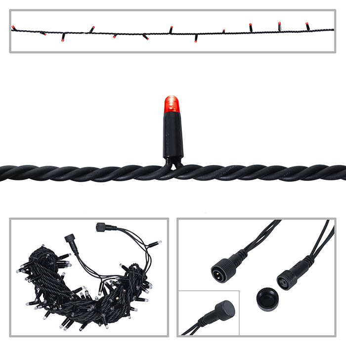LED String Light Rubber Connectable Design in