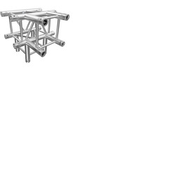 Global Truss F34 3 Way T + 1 Down Quatro 50mm